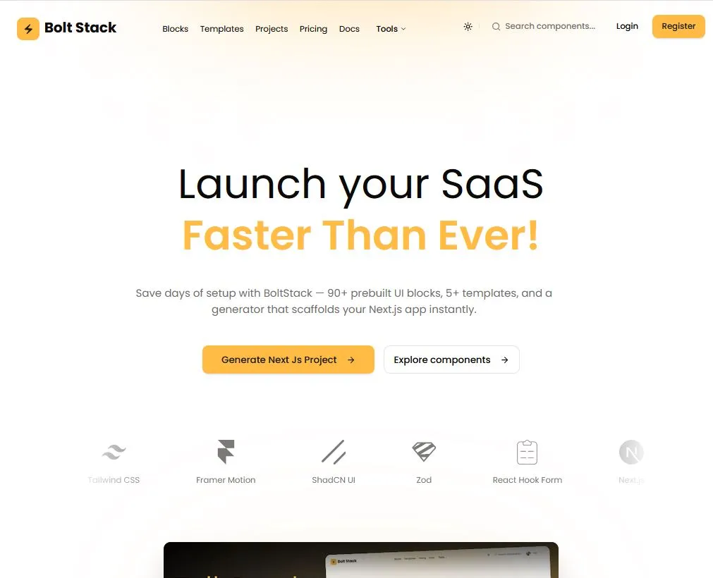 Bolt Stack screenshot