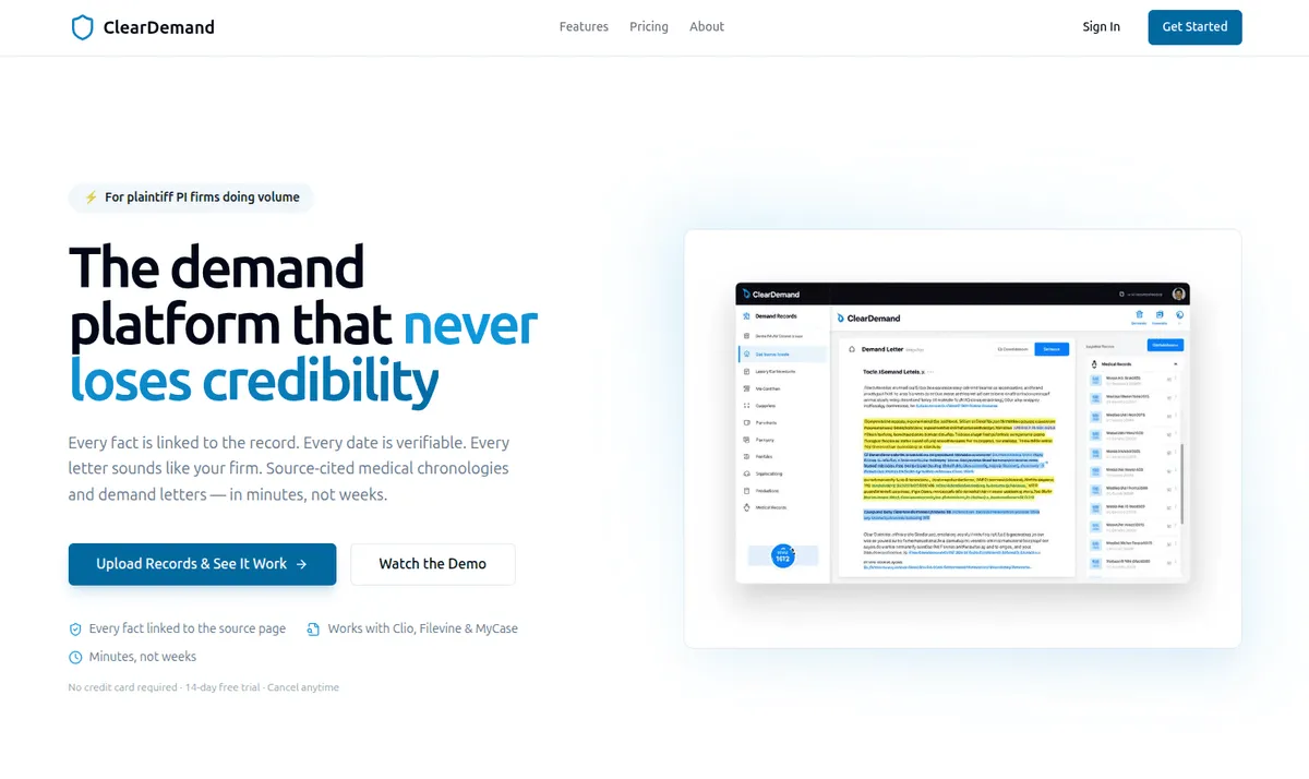 ClearDemand screenshot