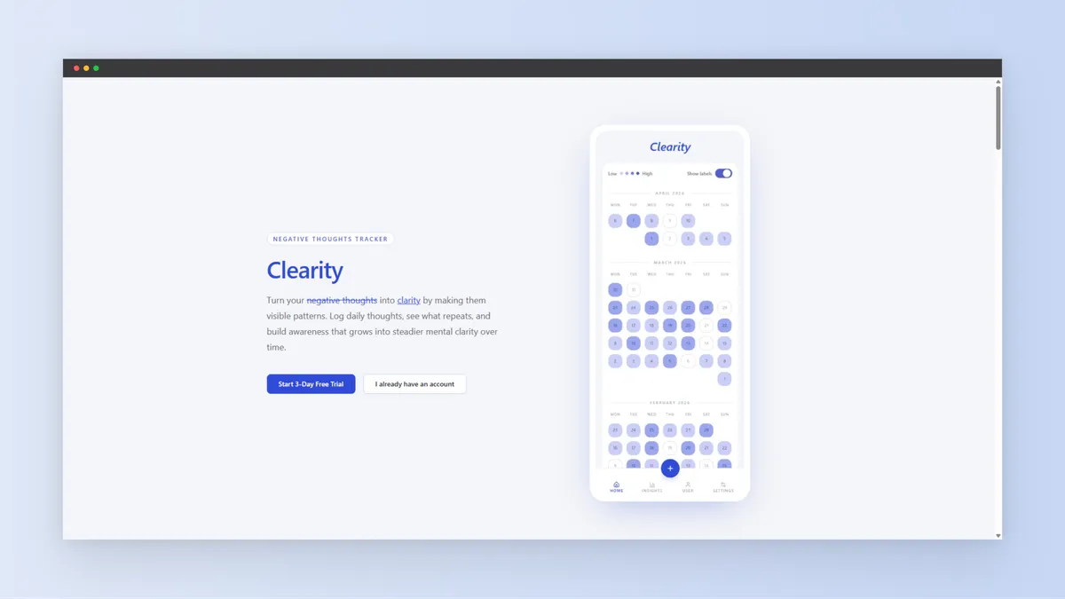 Clearity screenshot
