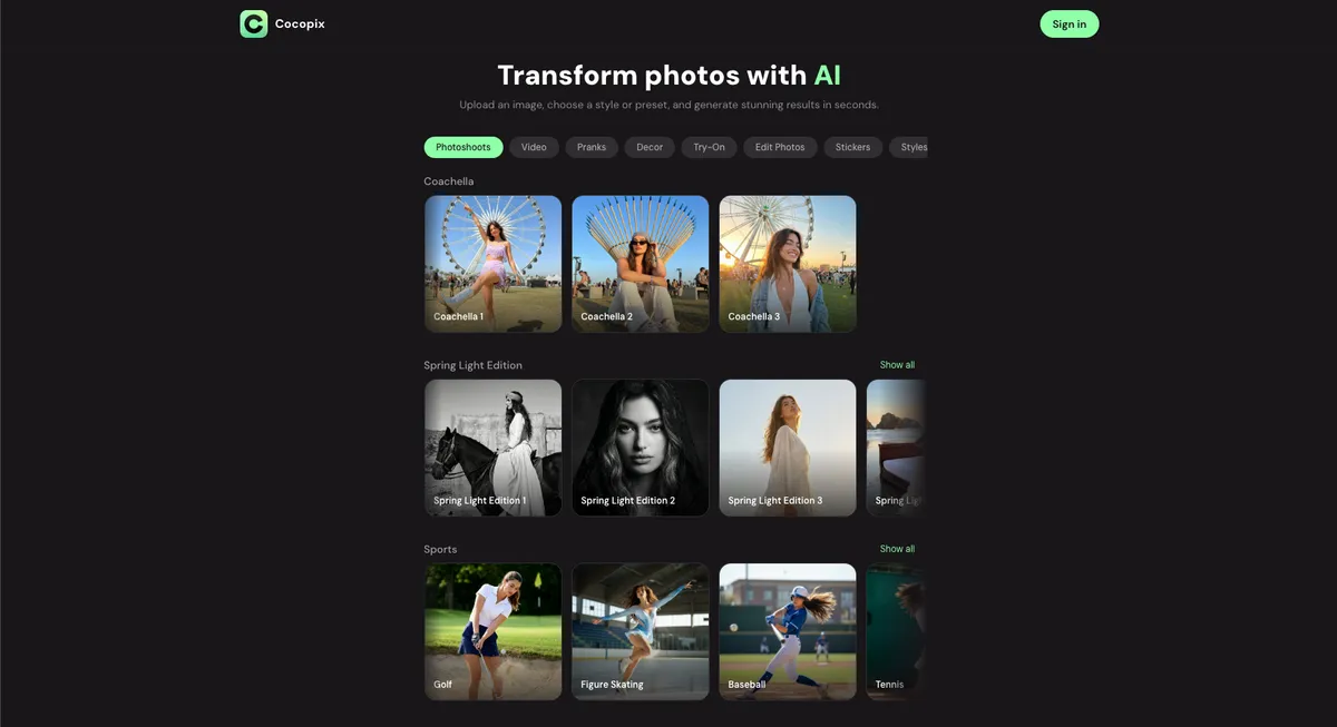 Cocopix screenshot