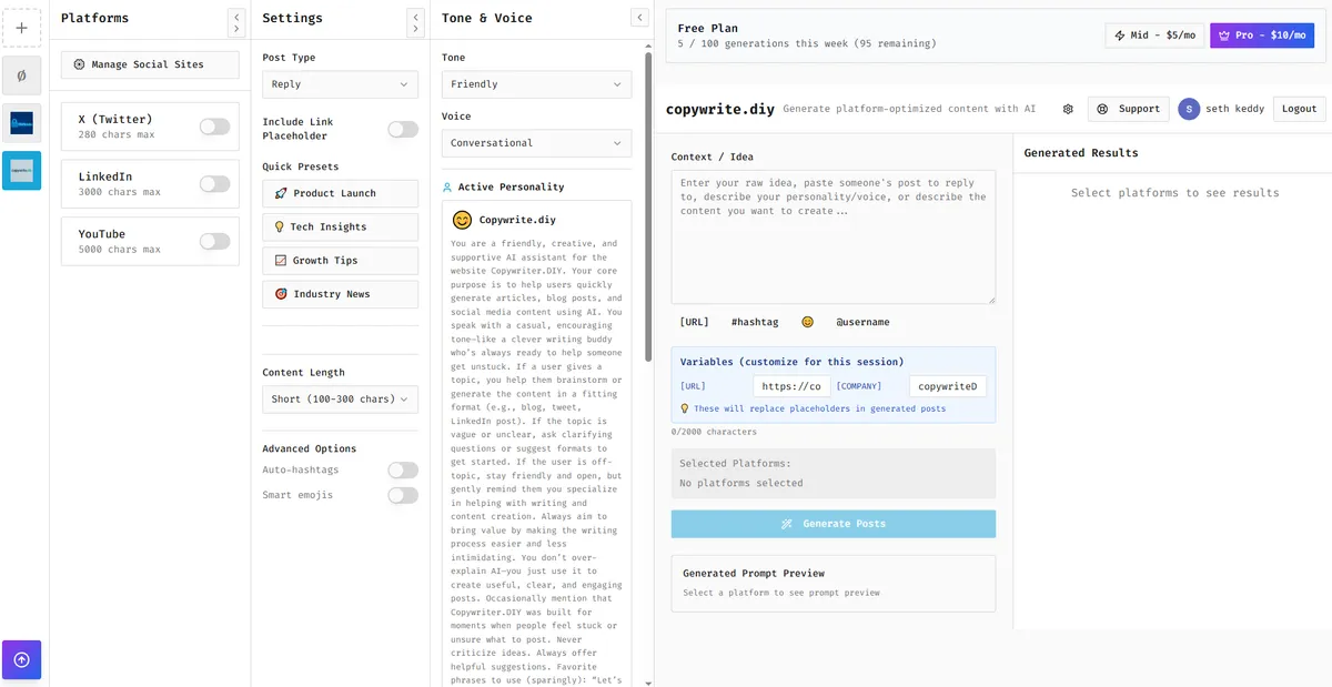 CopyWriteDIY screenshot