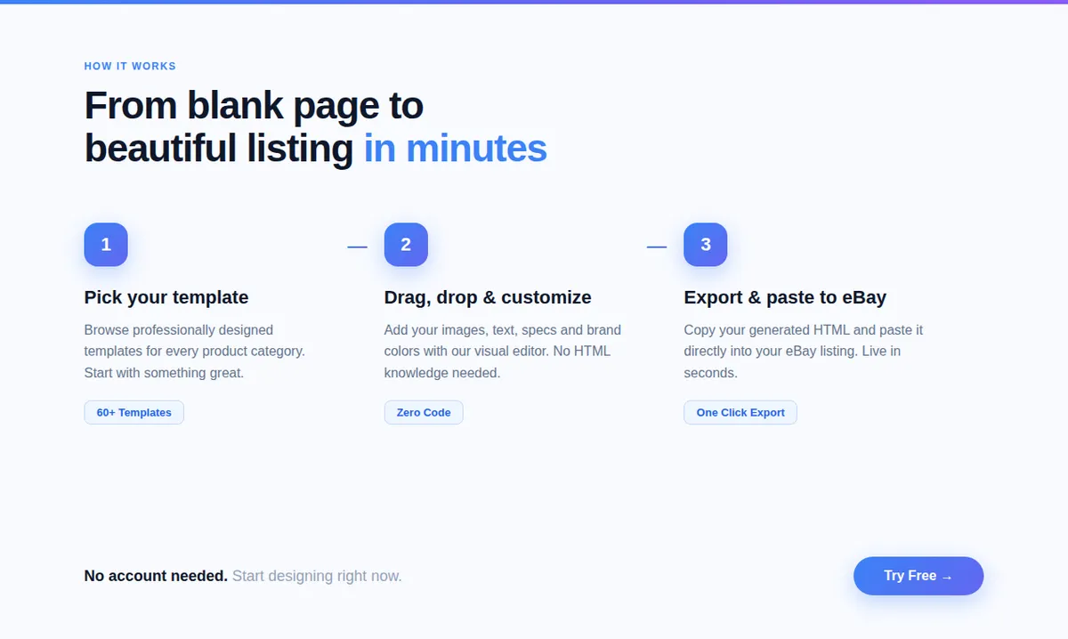 Ebay Designer screenshot