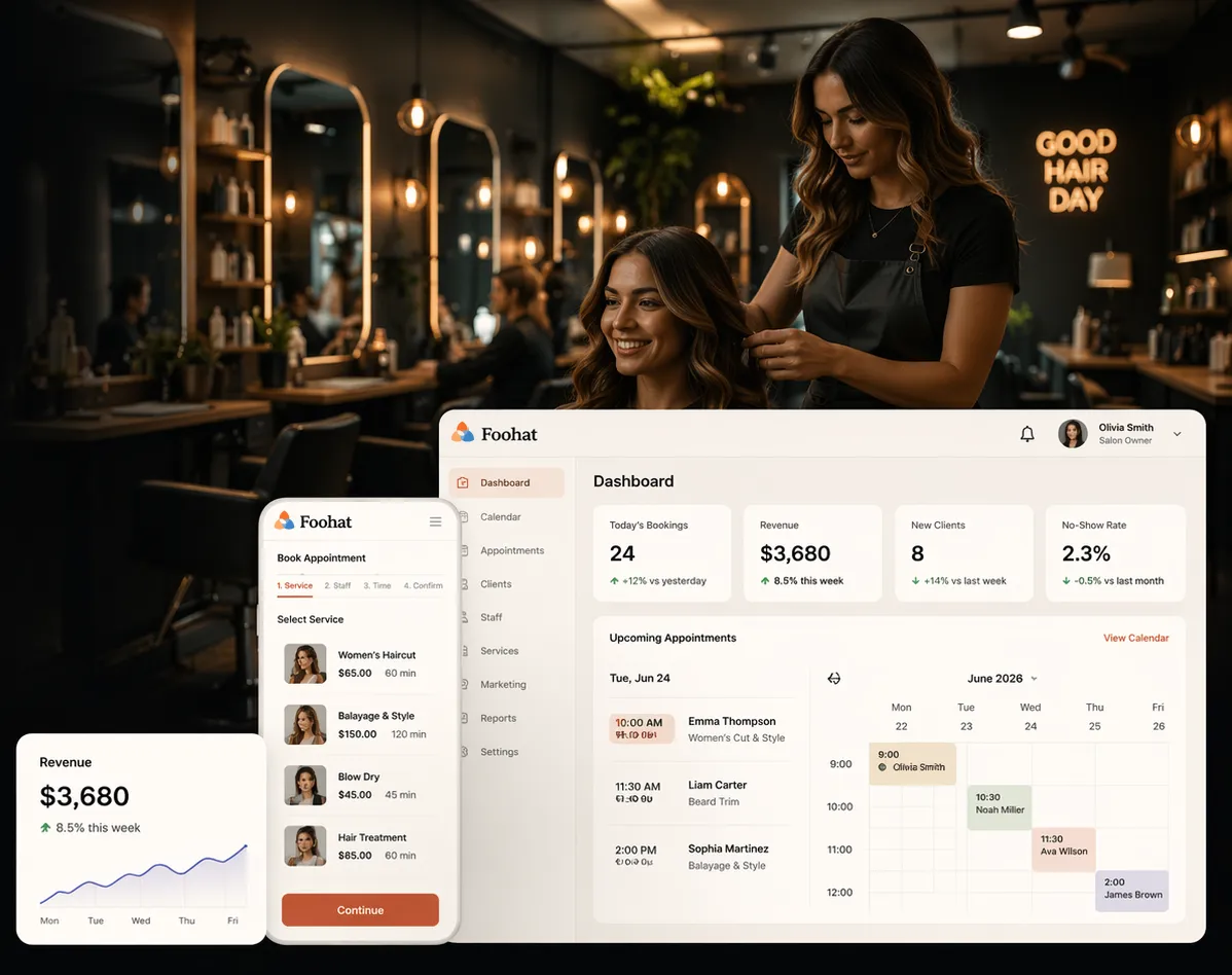 Foohat Salon Software screenshot