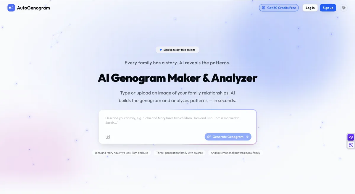 genogram maker screenshot