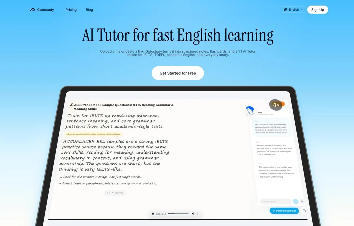 Gotostudy screenshot