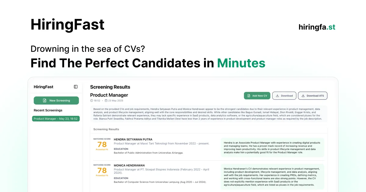 HiringFast screenshot