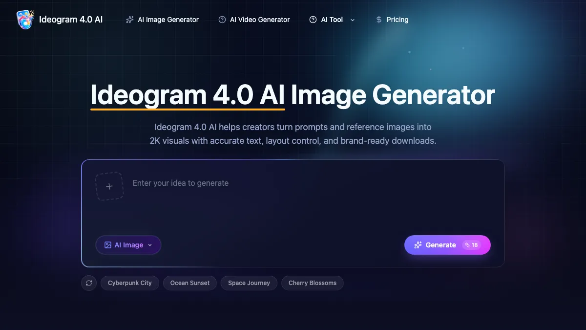 Ideogram 4.0 AI screenshot