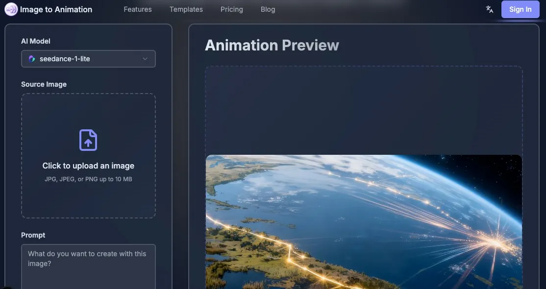 Image to Animation screenshot