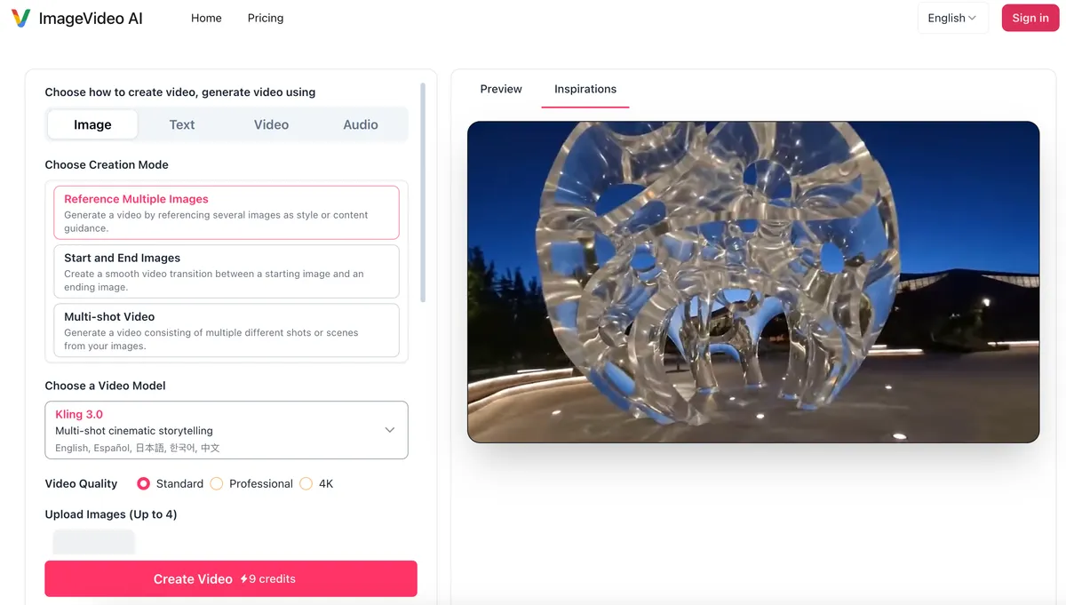 ImageVideo AI screenshot