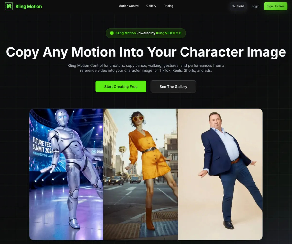 Kling Motion screenshot