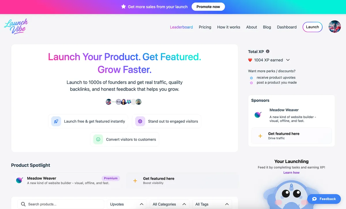 LaunchVibe screenshot