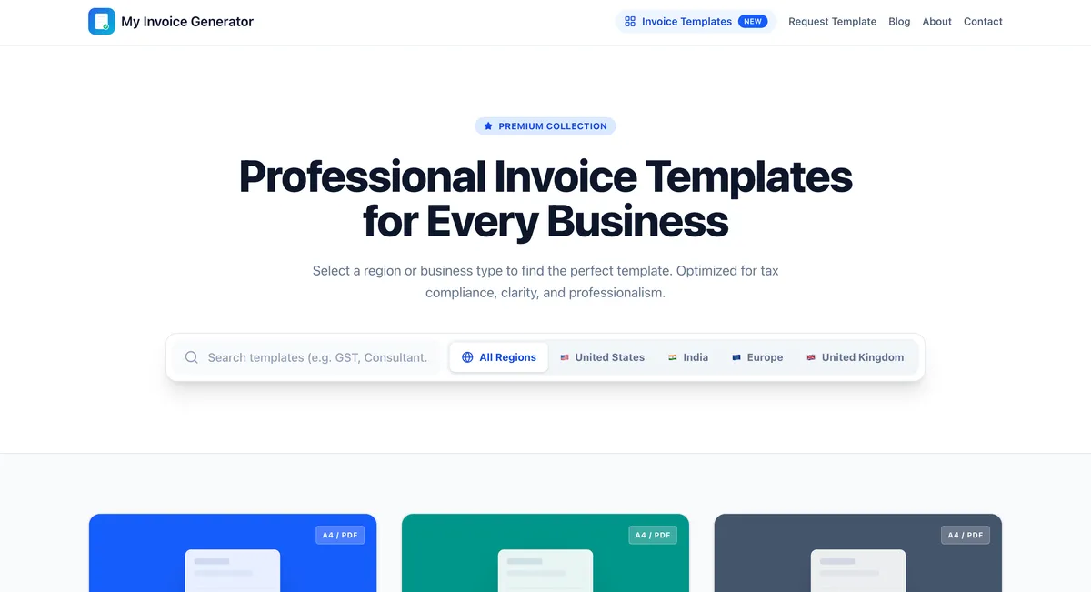 My Invoice Generator screenshot