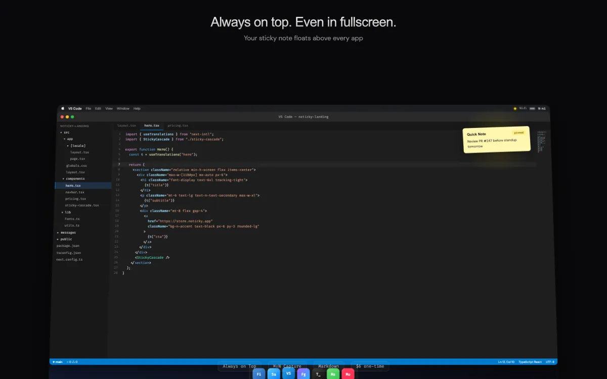 Noticky screenshot