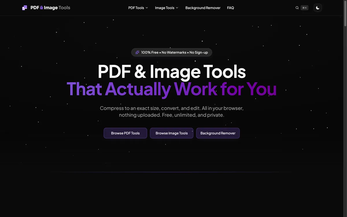 PDF & Image Tools screenshot