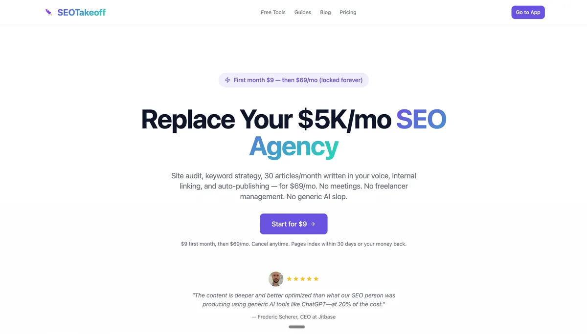 SEOTakeoff screenshot