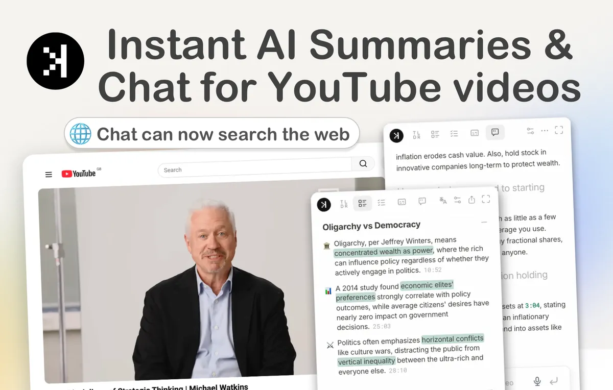 SkipBait: ⚡️ Instant AI Summaries + 🌐 Chat with web-search screenshot