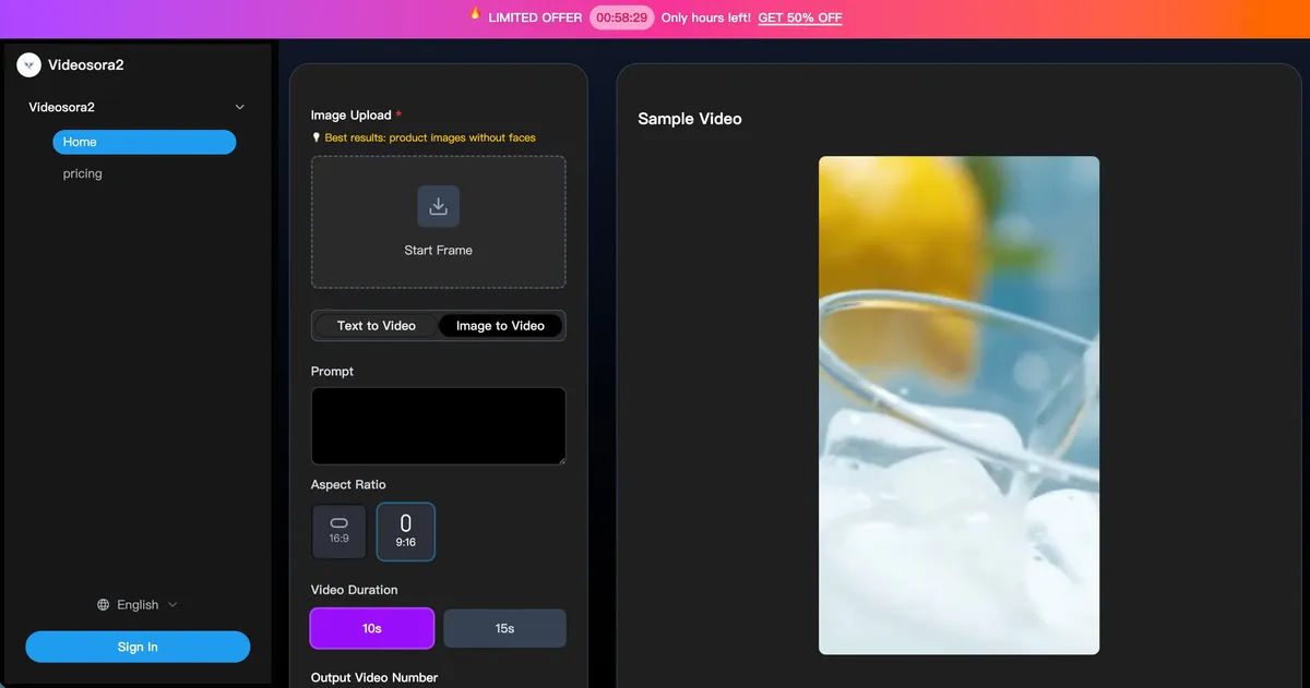 Videosora2 screenshot